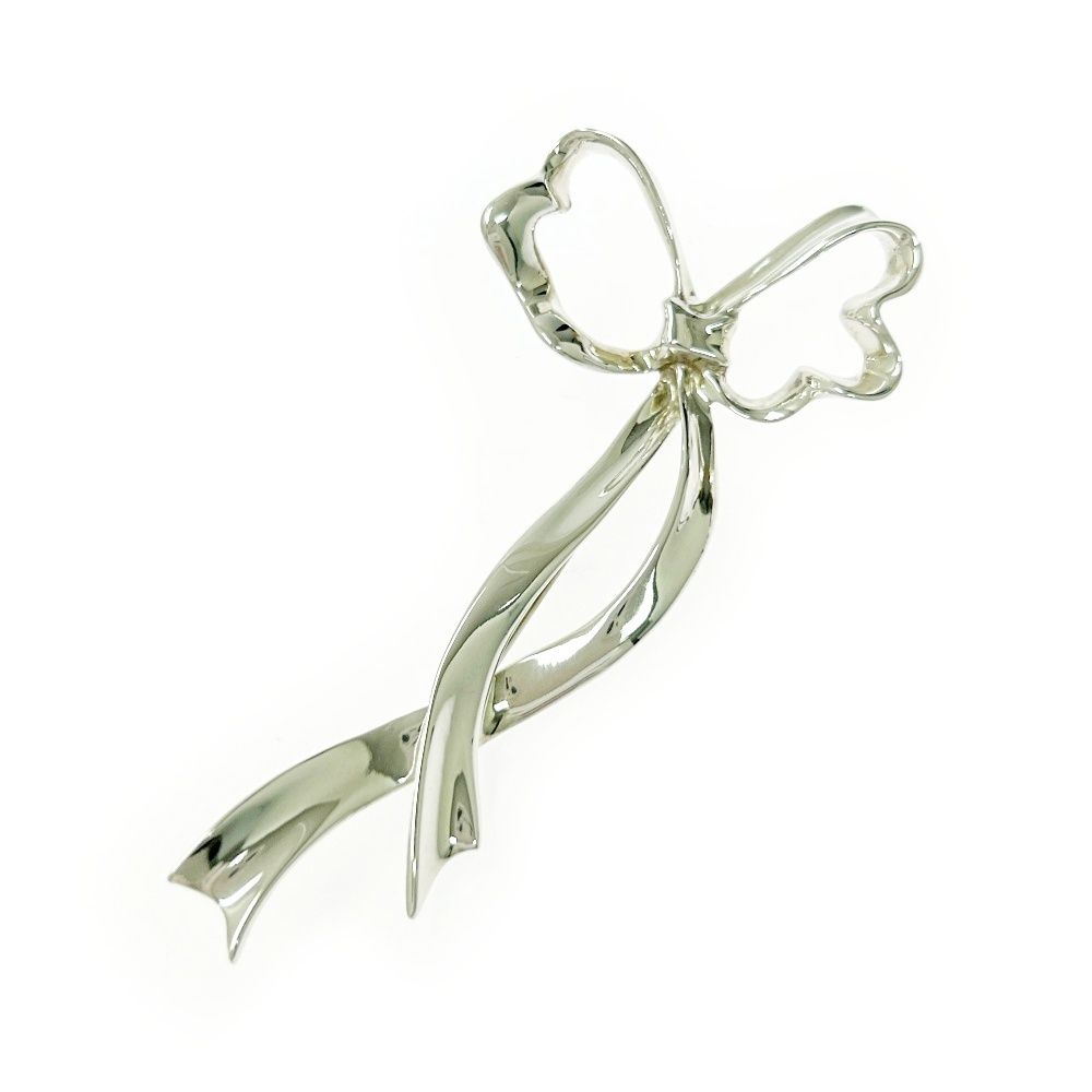 中古】TIFFANY&Co. ティファニー シルバー リボン ブローチ 14.9g 925
