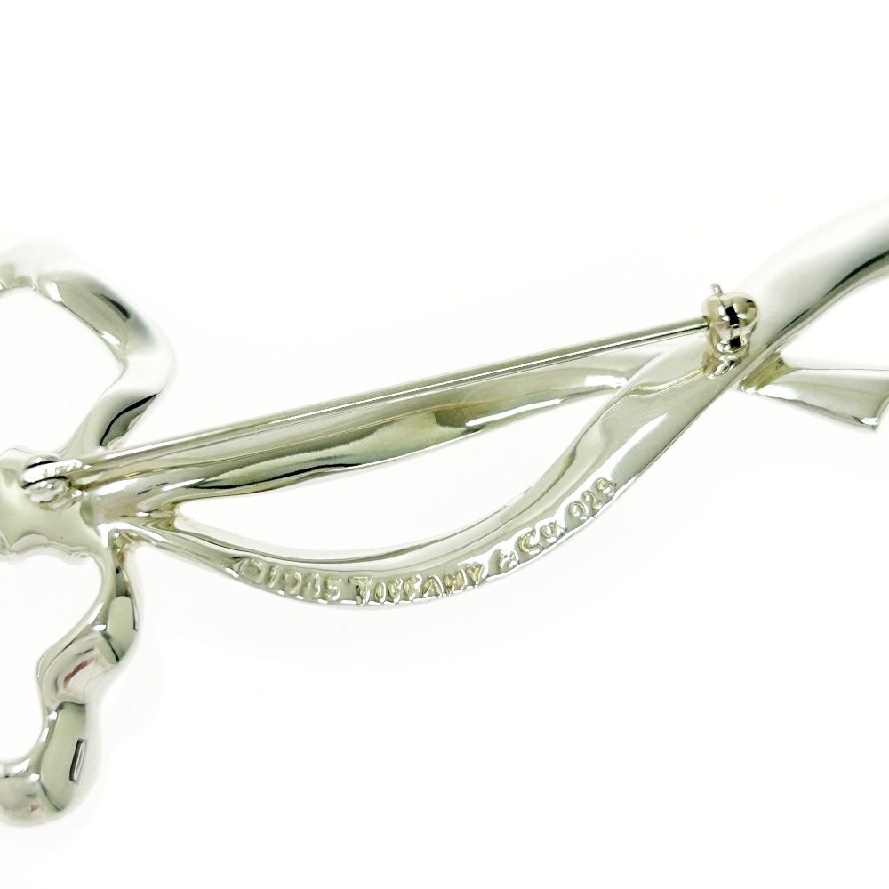 中古】TIFFANY&Co. ティファニー シルバー リボン ブローチ 14.9g 925