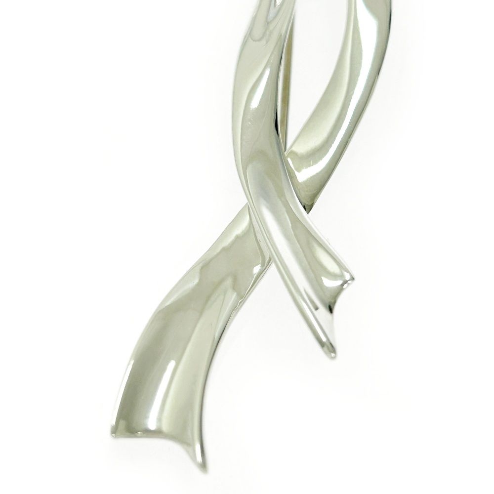 中古】TIFFANY&Co. ティファニー シルバー リボン ブローチ 14.9g 925