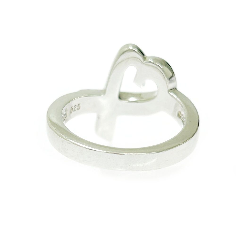 中古】TIFFANY&Co. ティファニー シルバー ラビングハート リング 4.8g