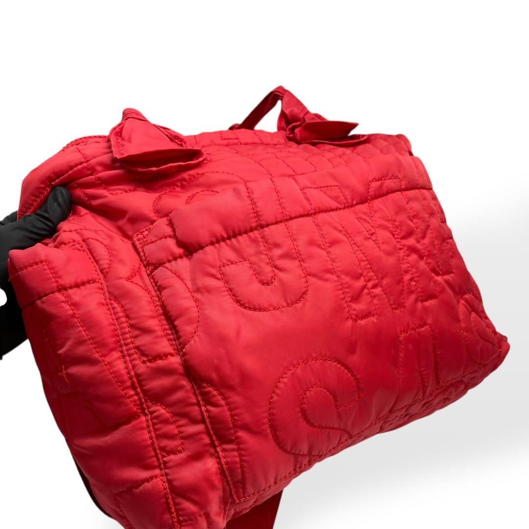 バッグ 赤 美品 極美品 MARC BY MARC JACOBS 2way トートバッグ レッド - メルカリ