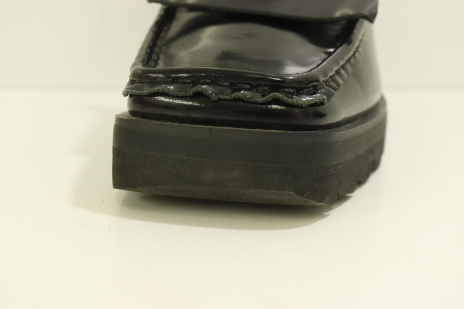  UN 3 D レディースシューズ 36 SQARE LOAFERS 黒 ブラック 無地 その他 靴