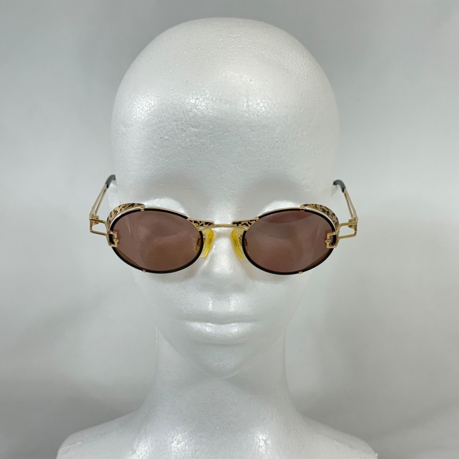 CAZAL ヴィンテージ　ゴールドフレーム サングラス 希少品】ヴィンテージ CAZAL カザール メタルフレーム サングラス