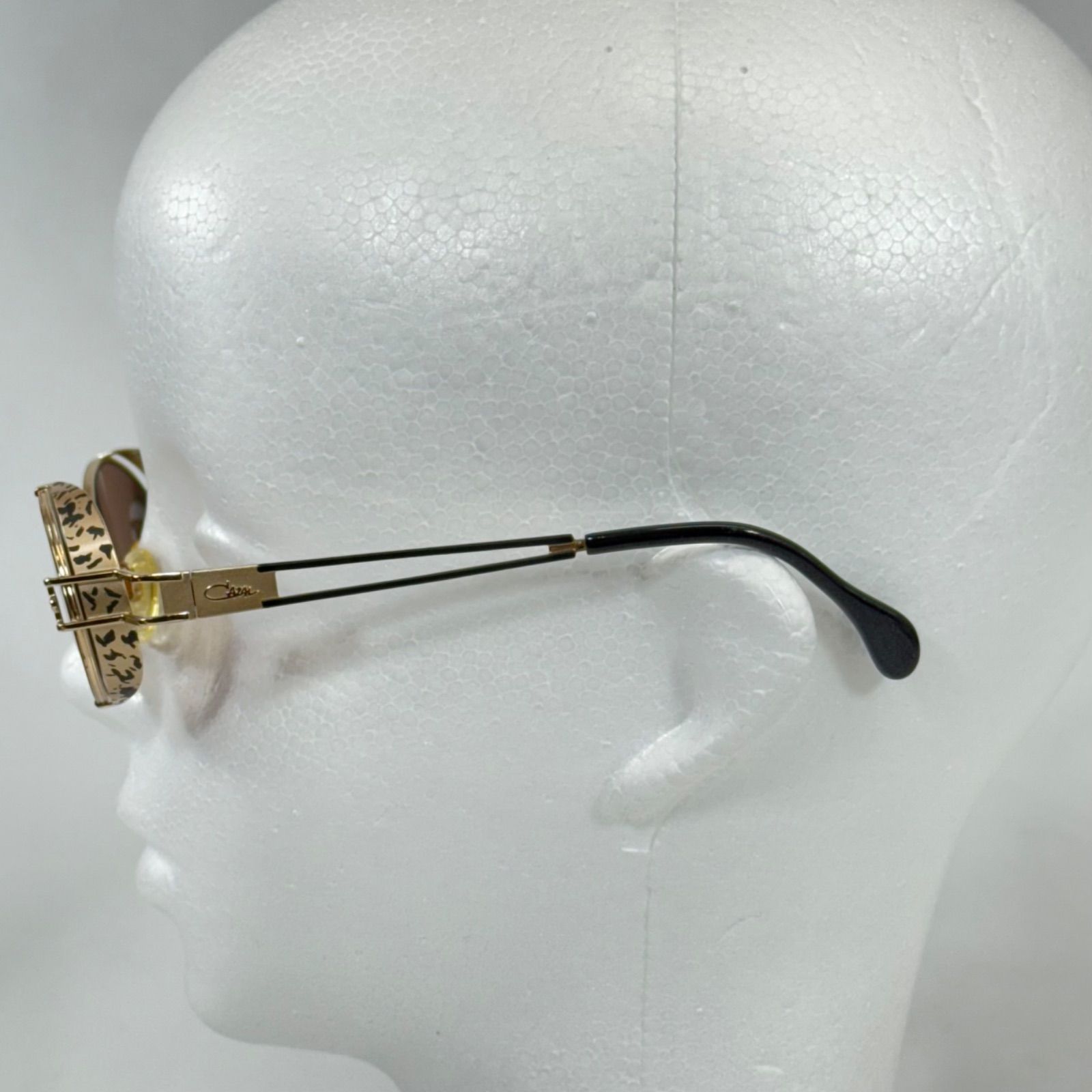 CAZAL ヴィンテージ　ゴールドフレーム サングラス 希少品】ヴィンテージ CAZAL カザール メタルフレーム サングラス