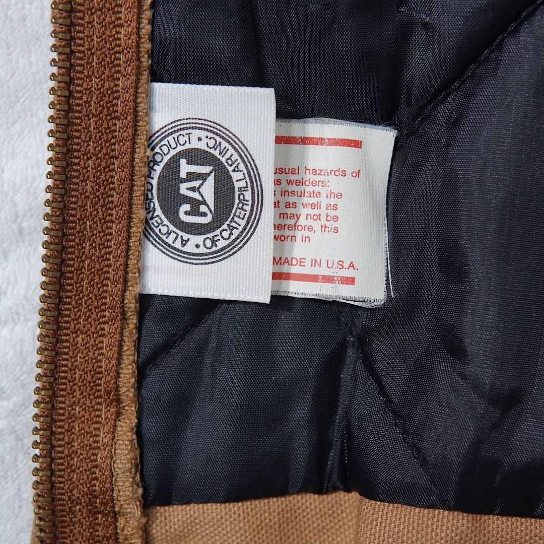 キャタピラー CAT アクティブジャケット L 相当 ブラウン 90s USA製