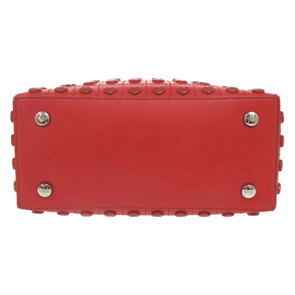 l90【美品】トッズ　Dスタイリング レザーレッド　2way ショルダーバッグ. l90【美品】トッズ Dスタイリング レザーレッド 2way ショルダーバッグ