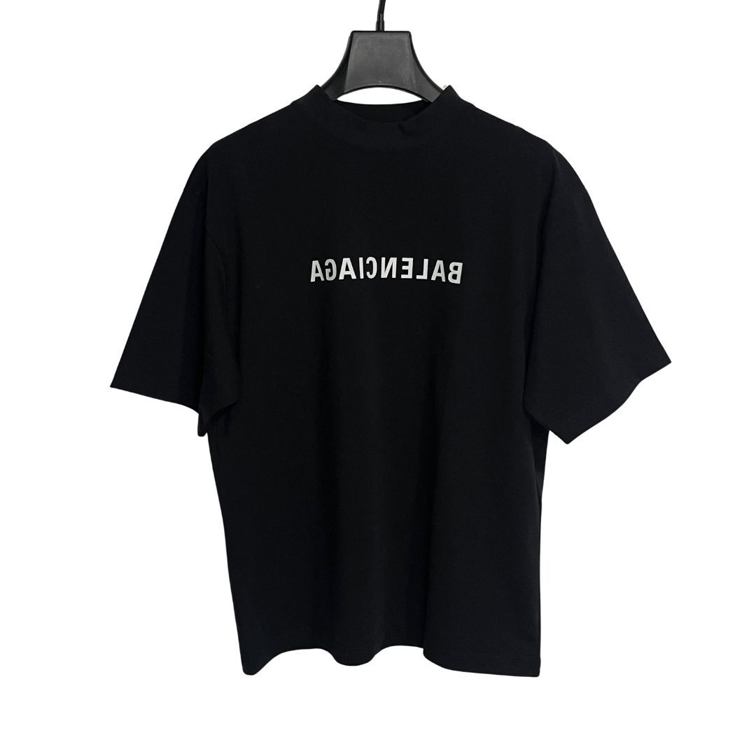 BALENCIAGA ブラックドレスシャツ L BALENCIAGA/XS /ブラック /Tシャツミラーロゴ /型番 764235 - メルカリ