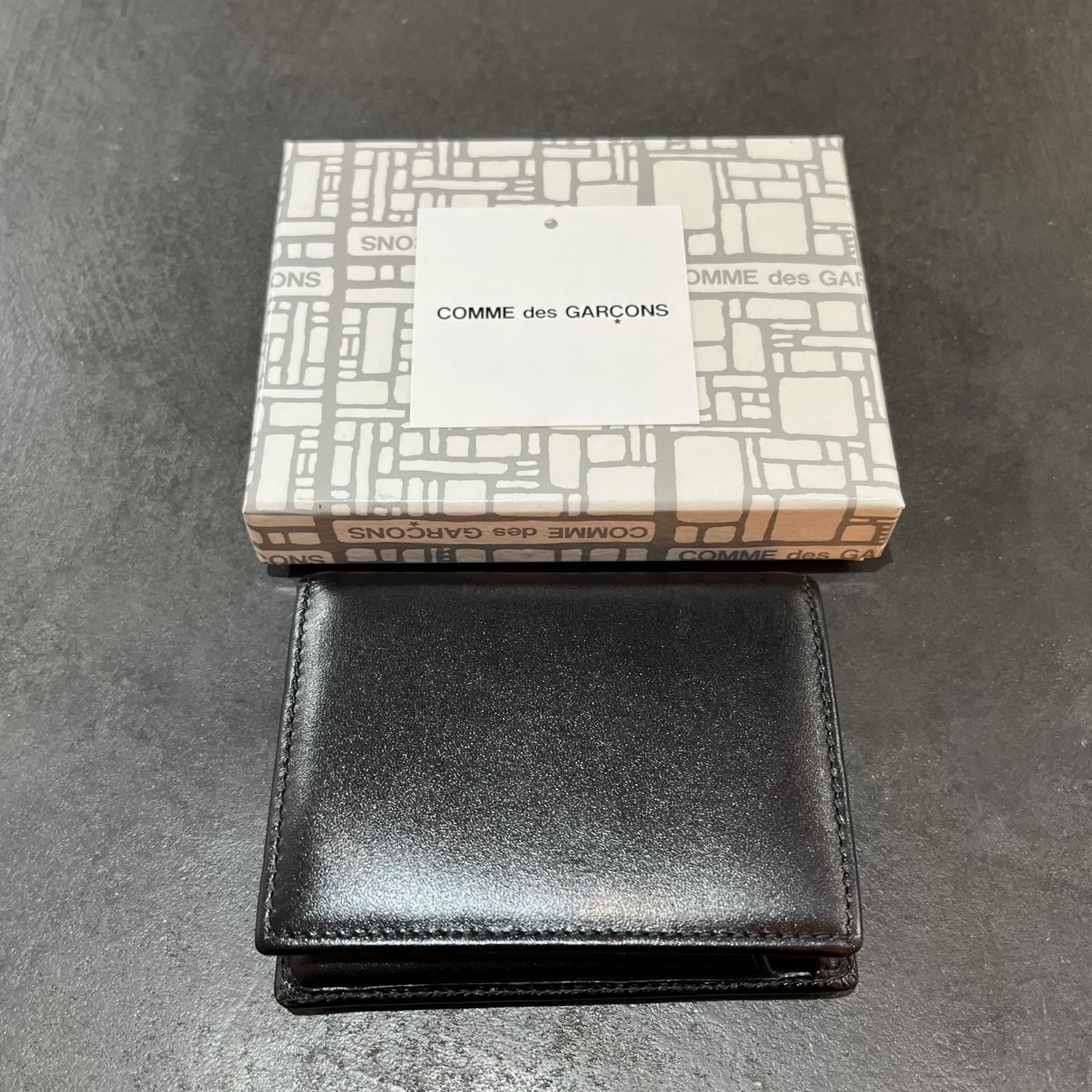 参考上代26400円 COMME des GARCONS CARD CASE カードケース 札入れ 名刺入れ コムデギャルソン SA 0641 ブラック F 97466 A