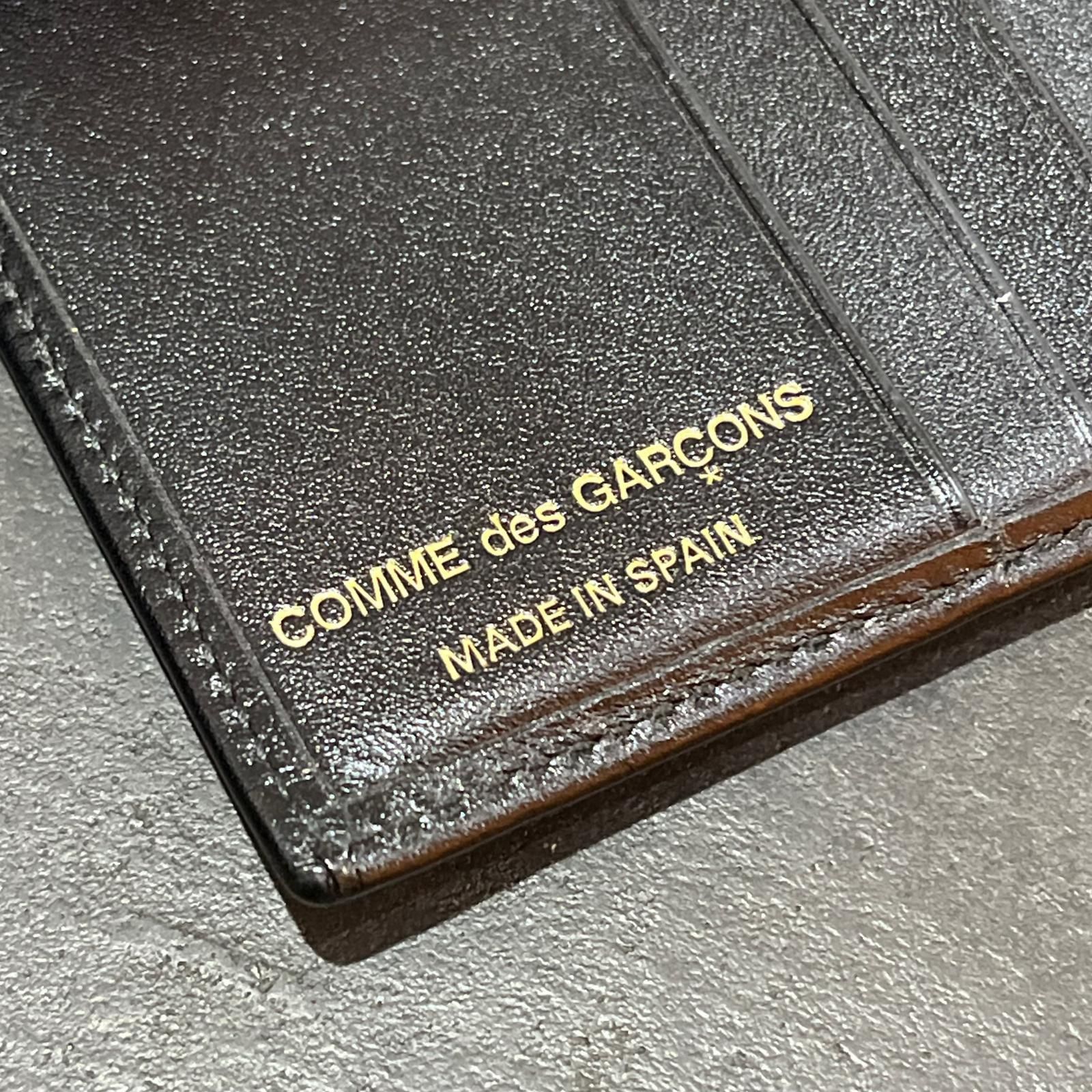 参考上代26400円 COMME des GARCONS CARD CASE カードケース 札入れ 名刺入れ コムデギャルソン SA 0641 ブラック F 97466 A