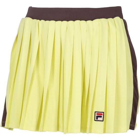 FILA フィラ テニス スコート Мサイズ 新品未使用 黄色 茶色 - メルカリ