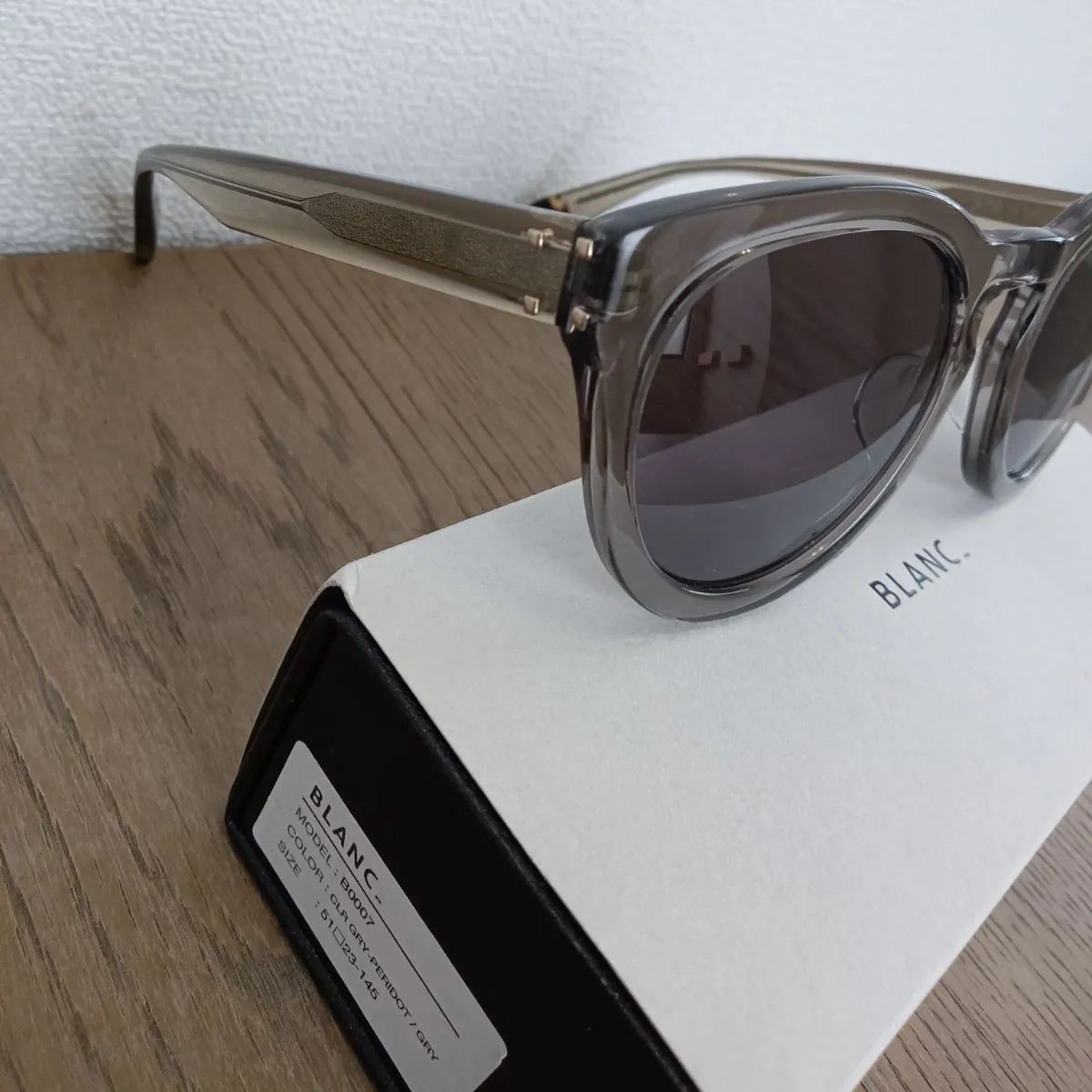  BLANC.. サングラス B 0007 CLR GRY ブラン クリアグレイ メガネ 小物