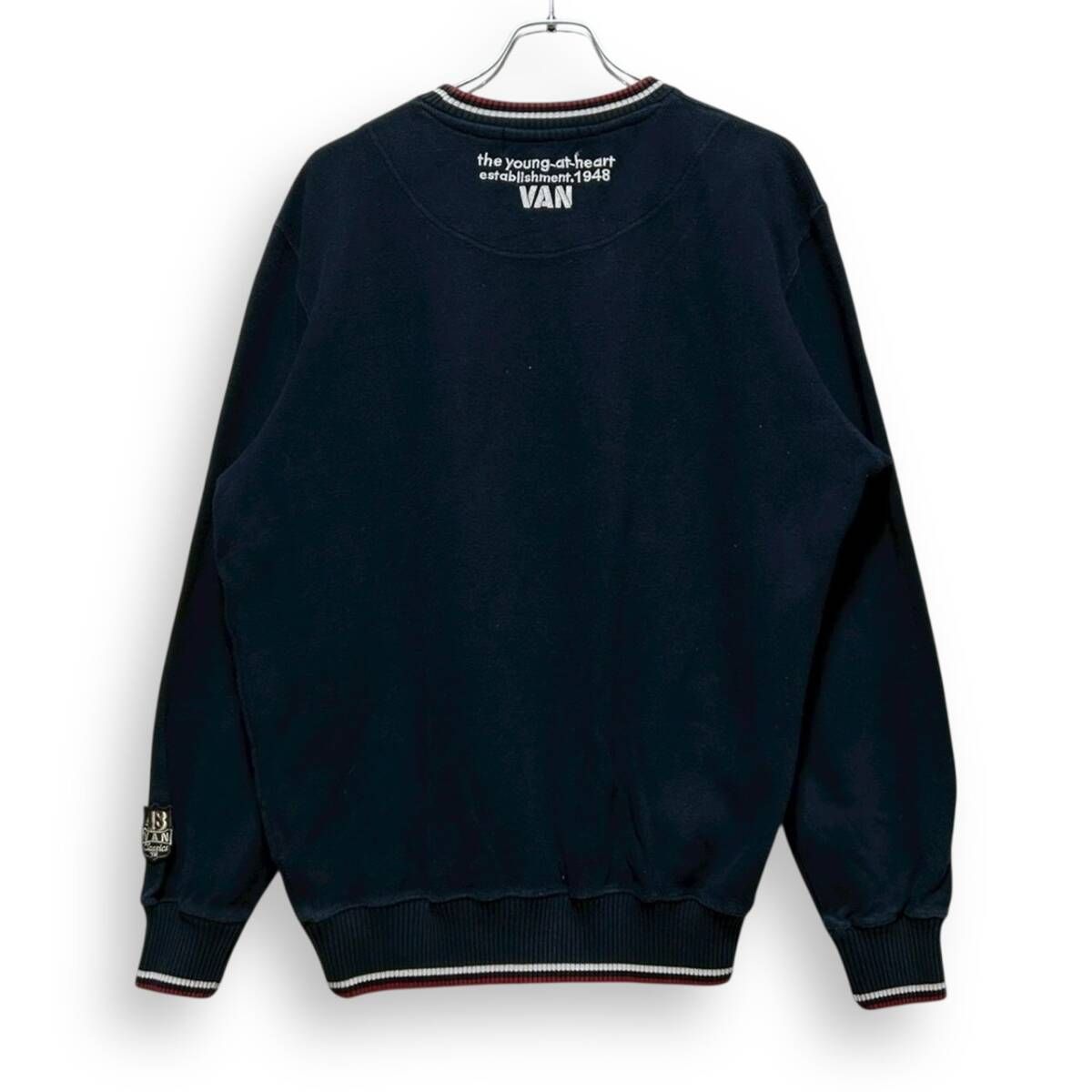 A2571/ VAN JAC ヴァン ジャケット スウェット トレーナー ネイビー