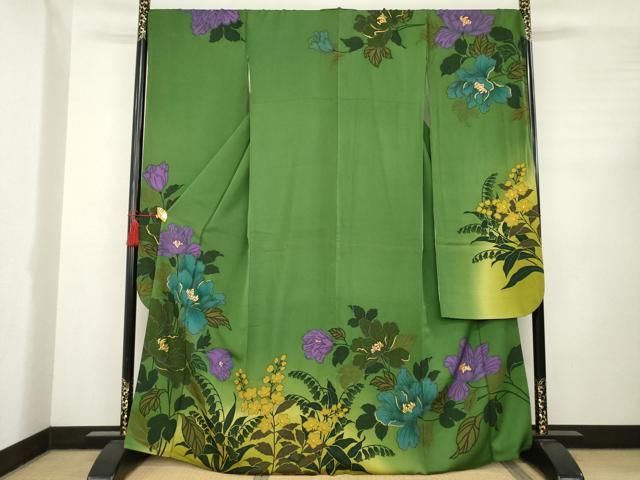 平和屋着物○豪華振袖 草花文 正絹 逸品 AABC5621ck - メルカリ