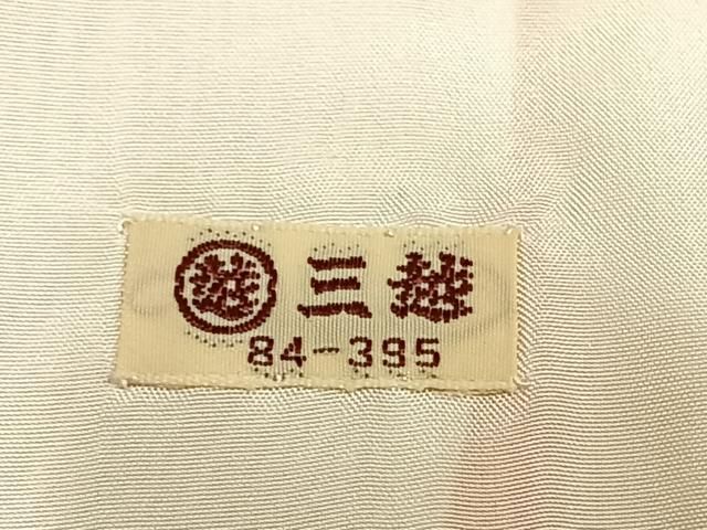 平和屋着物▽上質な色無地　単衣　雄黄色　三越扱い　正絹　逸品　AABC4113fy 平和屋着物▽上質な色無地 単衣 雄黄色 三越扱い 正絹 逸品 AABC4113fy