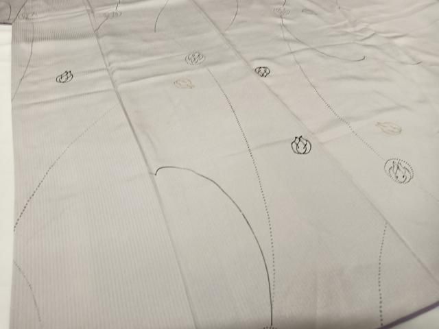 平和屋着物○上質な小紋 印傳 うさぎ 金彩 正絹 逸品 AABC5031zg