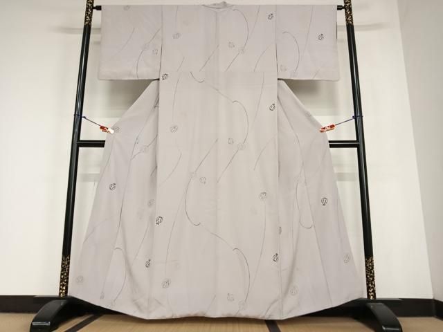 平和屋着物●上質な小紋　印傳　うさぎ　金彩　正絹　逸品　AABC5031zg 平和屋着物○上質な小紋 印傳 うさぎ 金彩 正絹 逸品 AABC5031zg