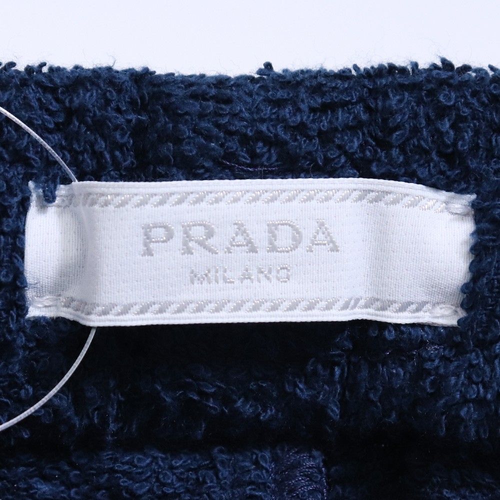 最終 PRADA ネイビー コットンテリー ショートパンツ 最終 PRADA ネイビー コットンテリー ショートパンツ 最終 PRADA