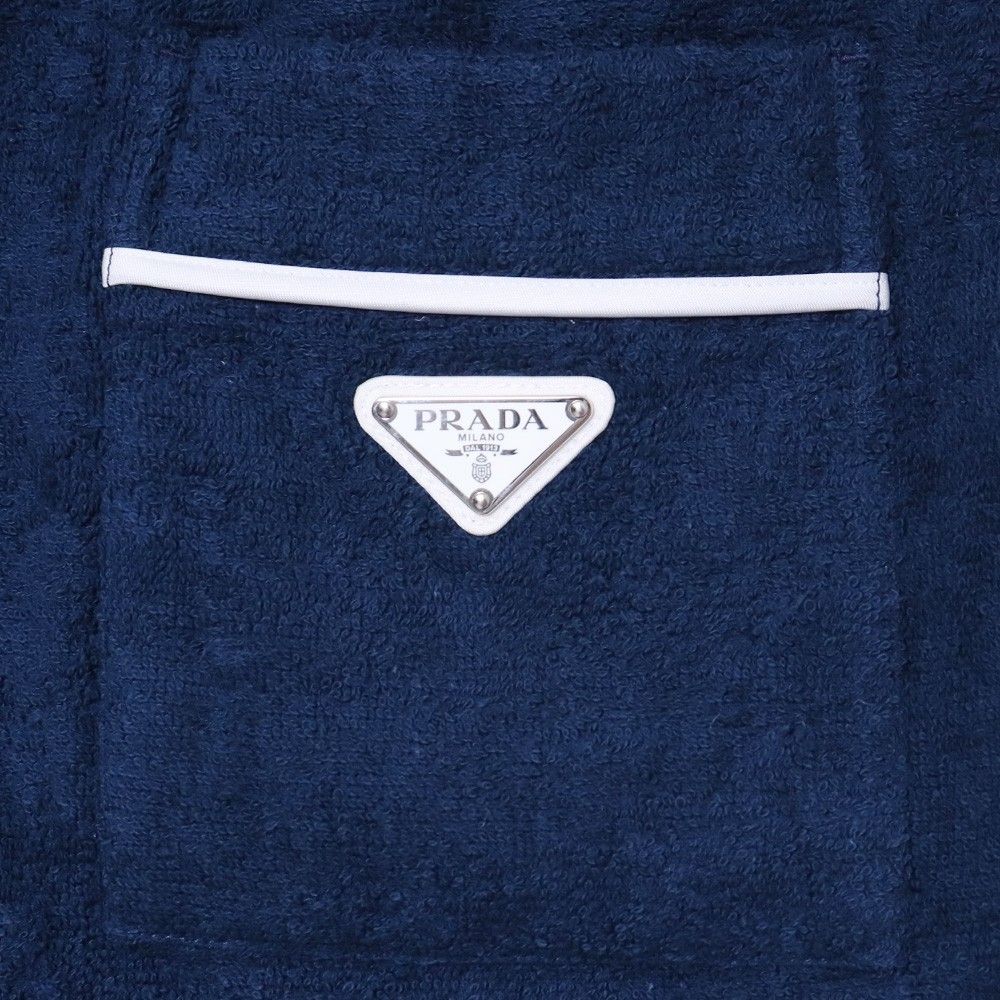 最終 PRADA ネイビー コットンテリー ショートパンツ 最終 PRADA ネイビー コットンテリー ショートパンツ メンズ