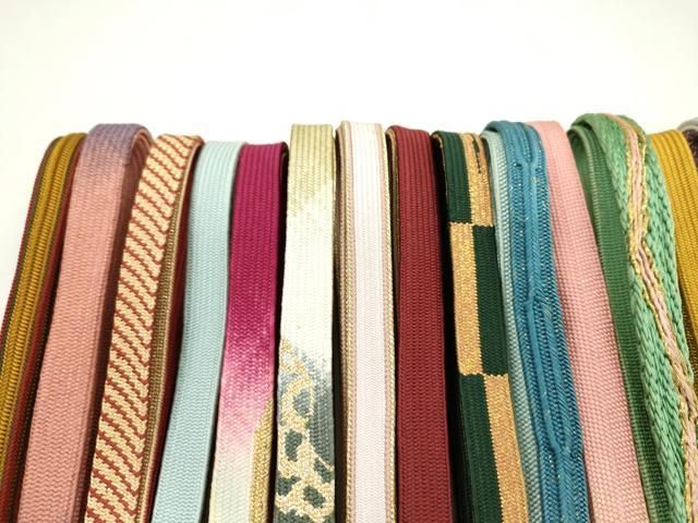 平和屋着物 和装小物 帯締め20本セット 高麗組 丸組 金糸 あり ju