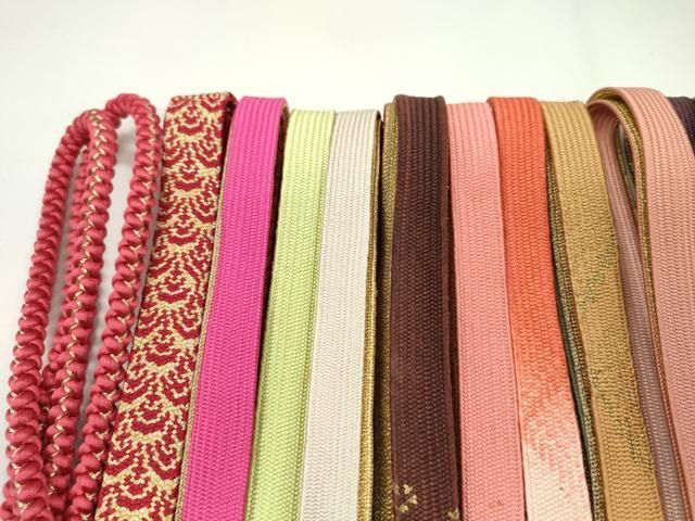 平和屋着物 和装小物 帯締め20本セット 高麗組 冠組 金糸 あり ju