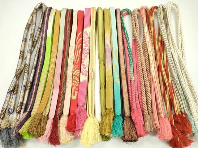 平和屋着物○和装小物 帯締め20本セット 高麗組 礼装用 大和組 丸ぐけ