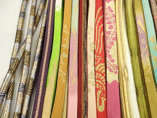 平和屋着物○和装小物 帯締め20本セット 高麗組 礼装用 大和組 丸ぐけ