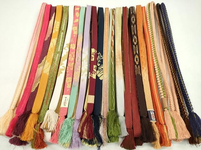 平和屋着物○和装小物 帯締め20本セット 高麗組 礼装用 大和組 丸組
