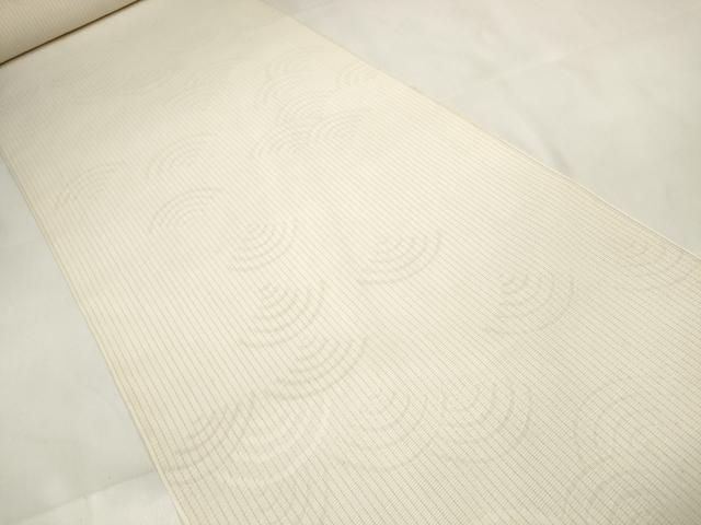 平和屋着物 夏物 小紋 反物 着尺 絽 青海波紋紗 生成り色 伊と幸 zzz