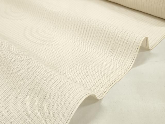 青海波紋紗 生成り色