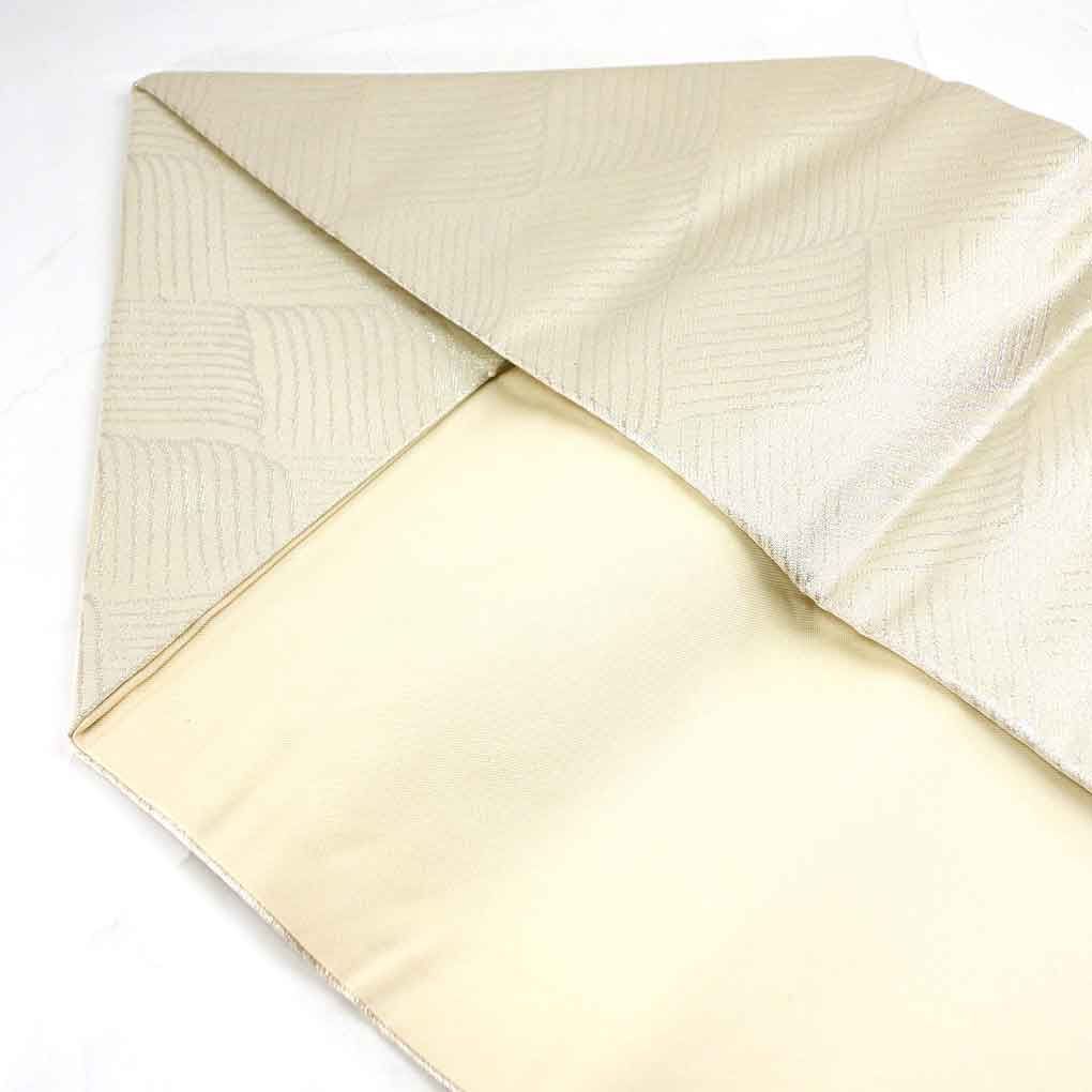  名古屋帯 幅30 cm 長さ365 レディース 花柄 秋冬春用 正絹 シルク シルバー リメイク リユース リサイクル 呉服のきくや 名古屋帯 帯