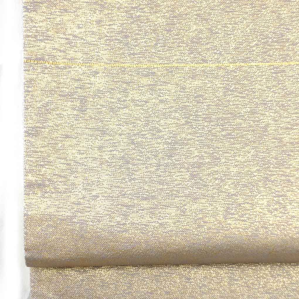 袋帯 幅31 cm 長さ455 レディース 無地 秋冬春用 正絹 シルク ゴールド リメイク リユース リサイクル 呉服のきくや