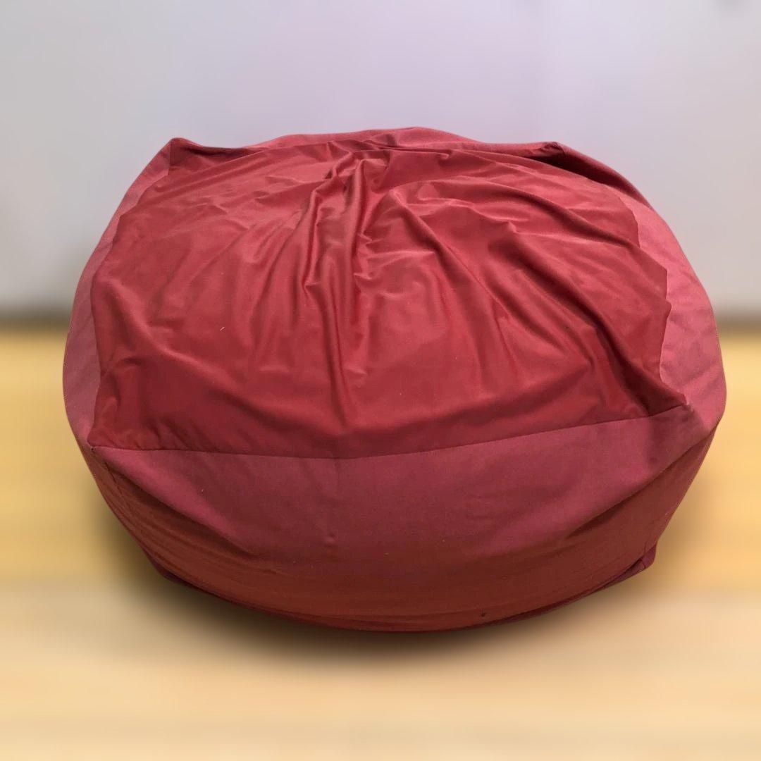 無印良品ビーズクッション赤 確認用 送料無料 無印良品 体にフィットするソファ ビーズクッション ライト