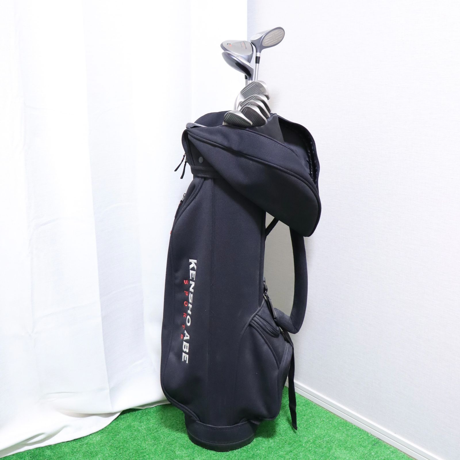 初心者向け　レディースゴルフクラブセット　KENSHO ABEゴルフセット ゴルフクラブセット レディース KENSHO ABE 9本 初心者 キャディバック