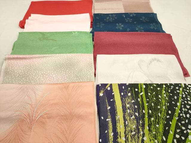 平和屋着物★和装小物 帯揚げ10枚セット 正絹 逸品 DAAX2518xg