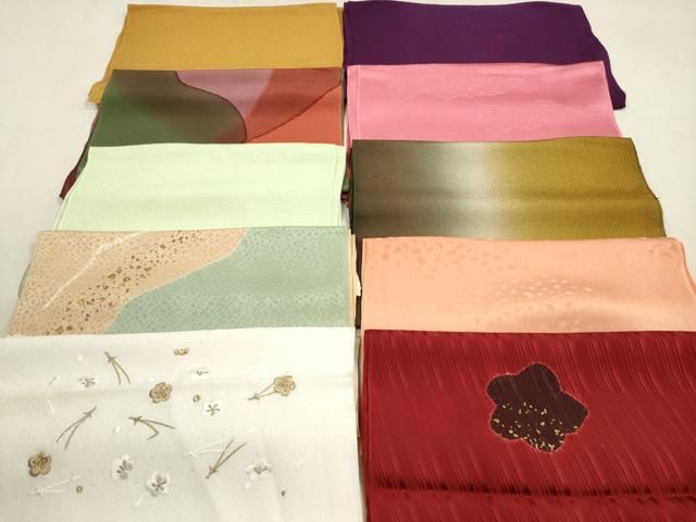 平和屋着物★和装小物　帯揚げ10枚セット　正絹　逸品　DAAZ1521xg 平和屋着物☆和装小物 帯揚げ10枚セット 正絹 逸品 DAAZ1521xg - メルカリ
