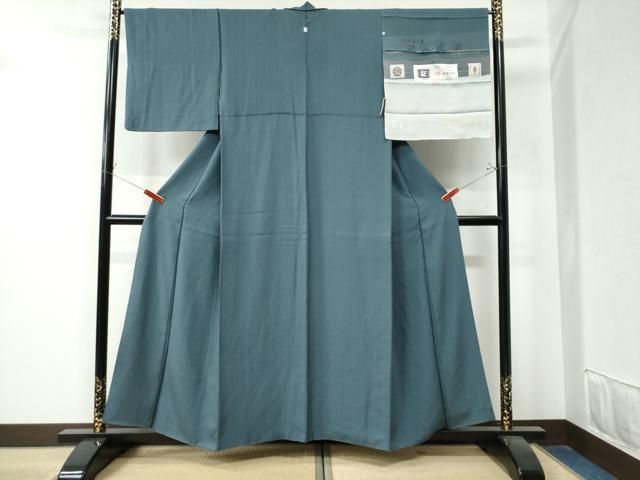 平和屋着物○上質な色無地 本場奄美大島泥染 泥五度染 赤塚次男 御召御