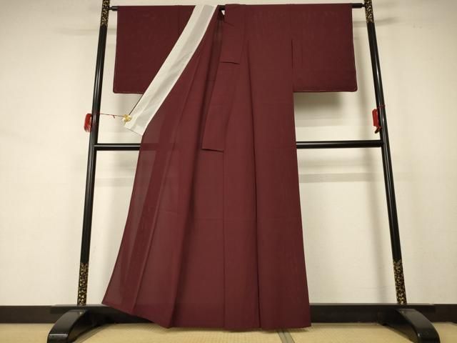 平和屋着物＊夏物　色無地　絽　甚三紅色　洗える着物　CABB2212ze 平和屋着物＊夏物 色無地 絽 甚三紅色 洗える着物 CABB2212zeの通販 by