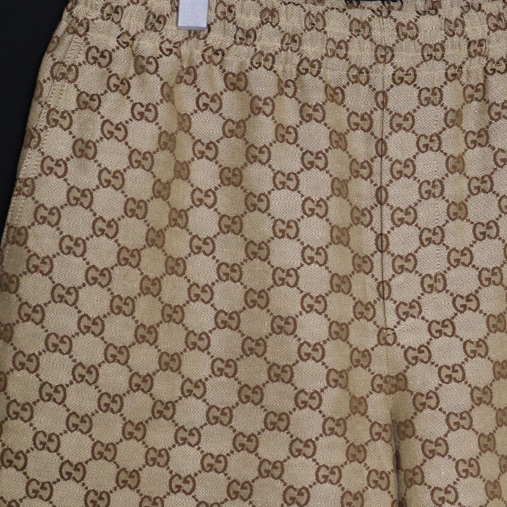 GUCCI ベージュ パンツ GUCCI GGスプリームリネンハーフパンツ サイズ48 ベージュ 742781