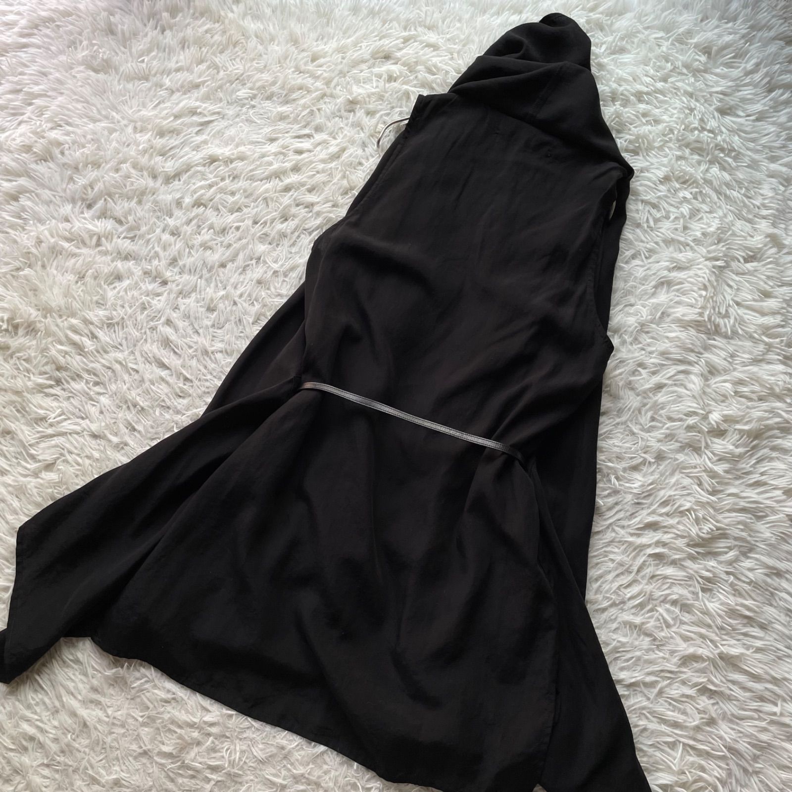 美品 LIMI feu リミフゥ ヨウジヤマモト 変形ポンチョワンピース