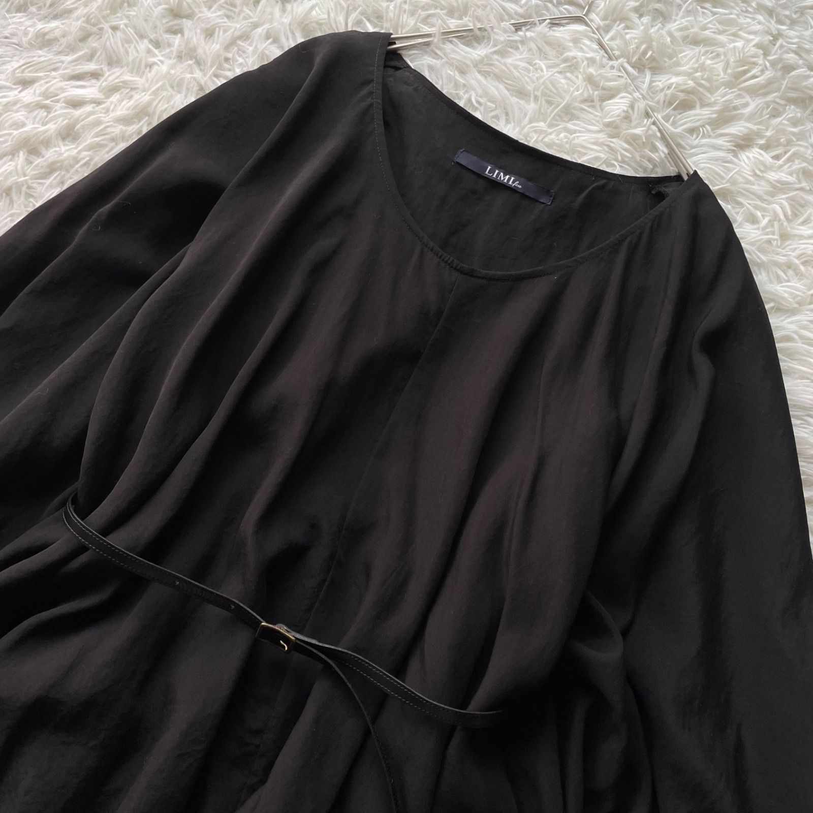 美品 LIMI feu リミフゥ ヨウジヤマモト 変形ポンチョワンピース