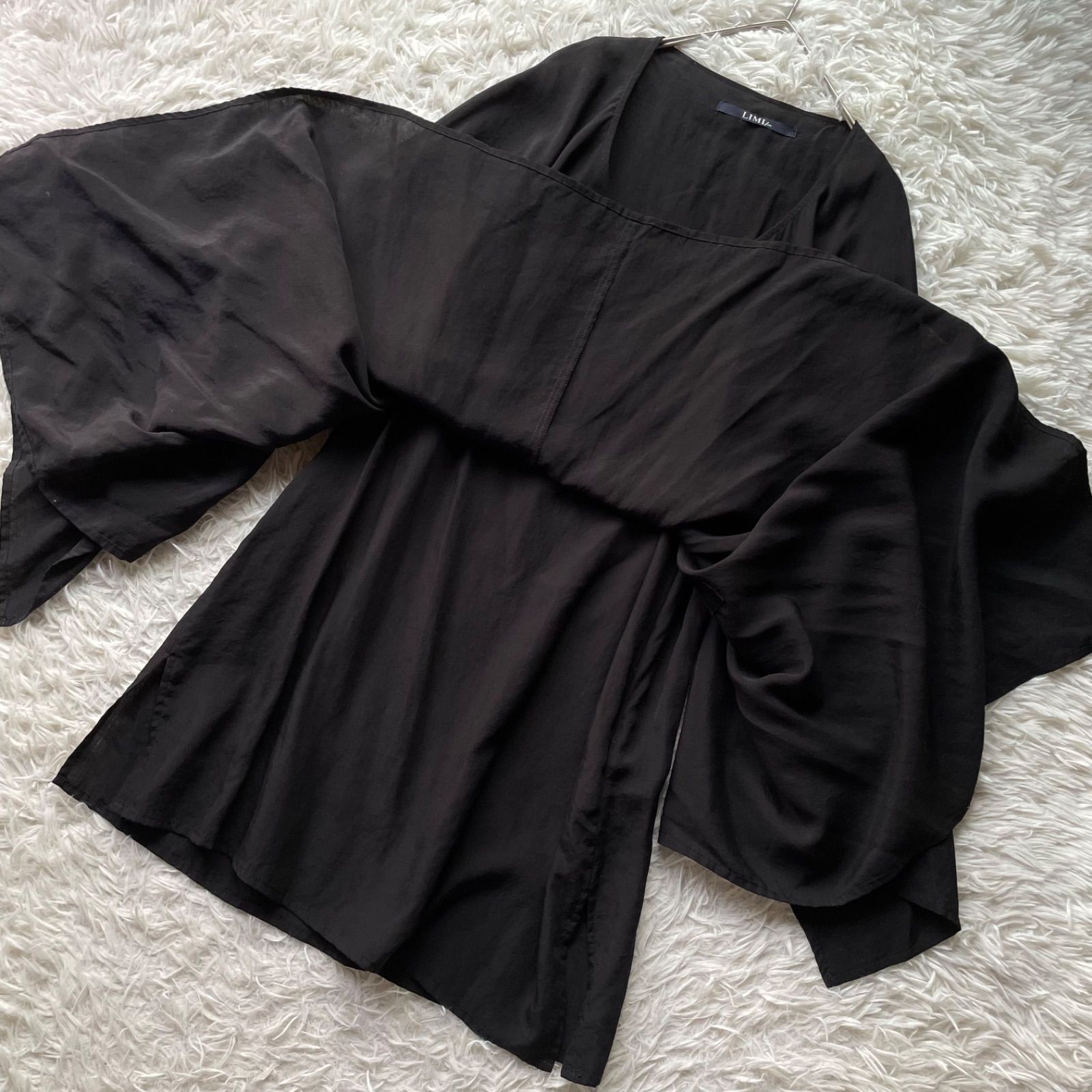 美品 LIMI feu リミフゥ ヨウジヤマモト 変形ポンチョワンピース