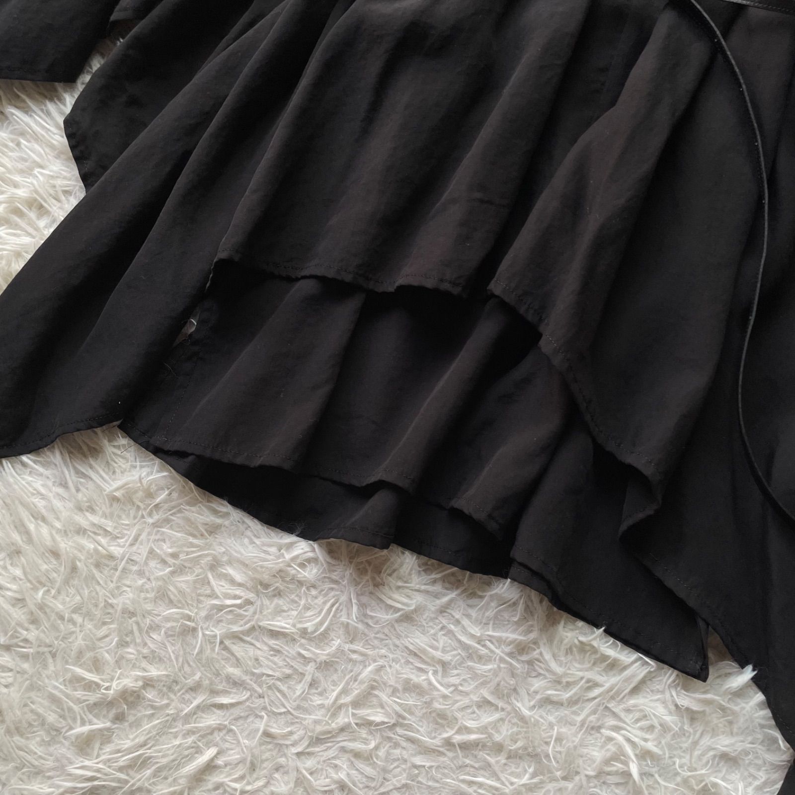 美品 LIMI feu リミフゥ ヨウジヤマモト 変形ポンチョワンピース