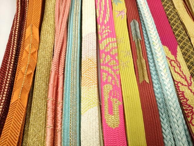 平和屋着物○和装小物 帯締め20本セット 高麗組 笹浪組 鴨川組 金糸