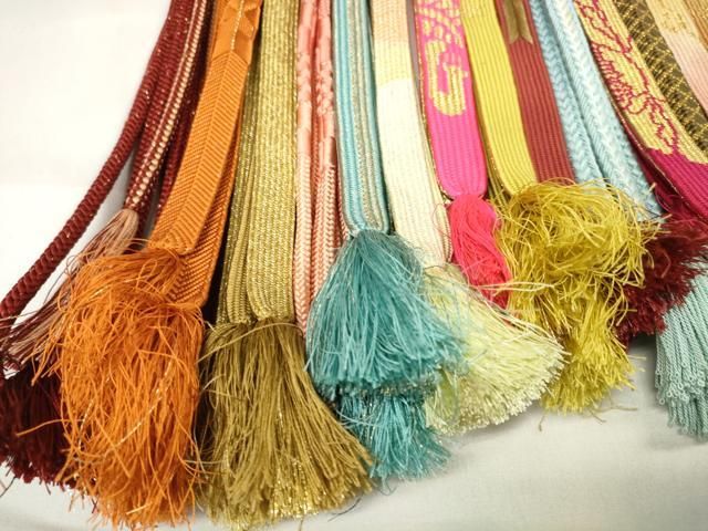 平和屋着物○和装小物 帯締め20本セット 高麗組 笹浪組 鴨川組 金糸