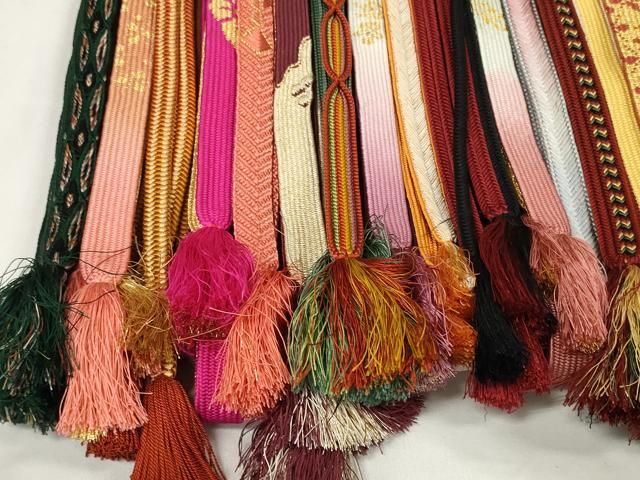  平和屋着物 和装小物 帯締め20本セット 高麗組 笹浪組 角八つ組 金糸 あり 長尺 zzz 帯締め 帯留め 帯飾り