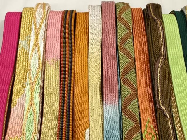 平和屋着物 和装小物 帯締め20本セット 高麗組 笹浪組 螺鈿箔付き 金糸 zzz