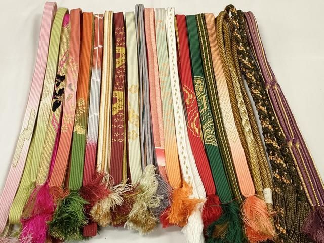 平和屋着物 和装小物 帯締め20本セット 高麗組 金糸 長尺 あり zzz