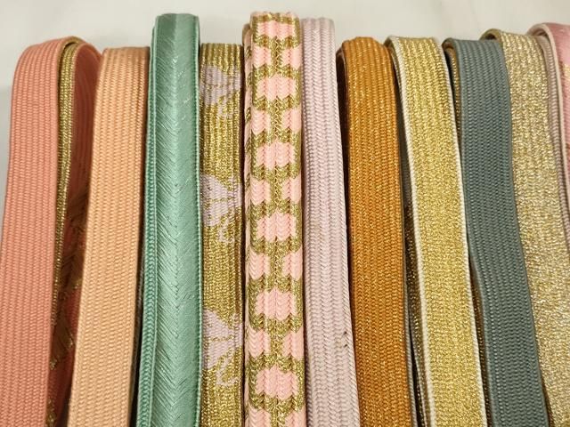 平和屋着物 和装小物 帯締め20本セット 高麗組 笹浪組 亀甲組 金糸 あり zzz