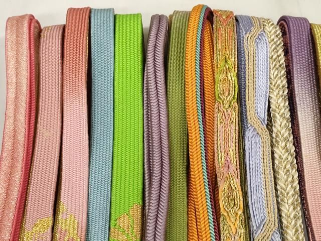 平和屋着物 和装小物 帯締め20本セット 高麗組 観世組 冠組 金糸 zzz