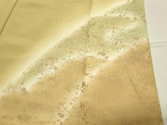 平和屋着物●漆屋金蔵　訪問着　鳳凰花唐草文　暈し染め　金彩　正絹　逸品　CABA1519gh 平和屋着物○漆屋金蔵 訪問着 鳳凰花唐草文 暈し染め 金彩 正絹 逸品